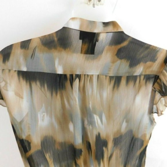 Speak 2 Me Ruffled Sleeve Front Top Med - Picture 5 of 12